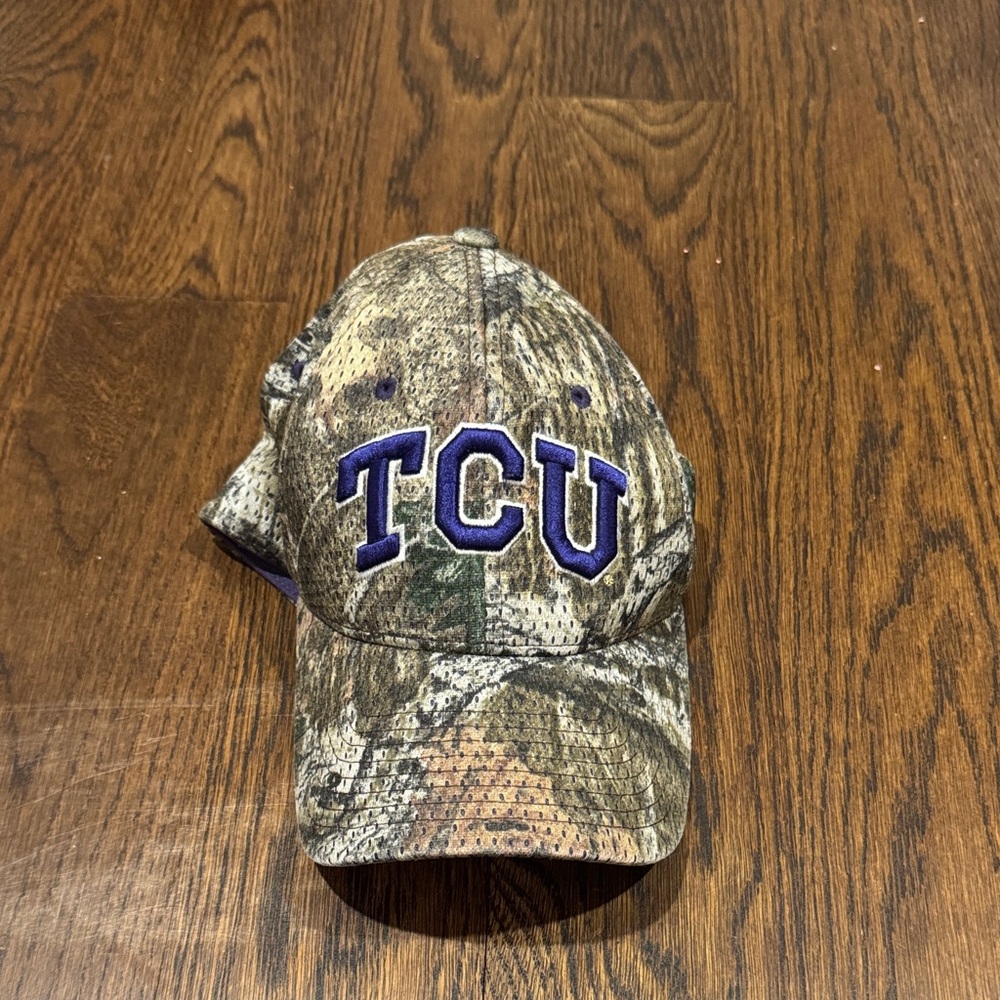 Camouflage TCU Cap with Purple Logo